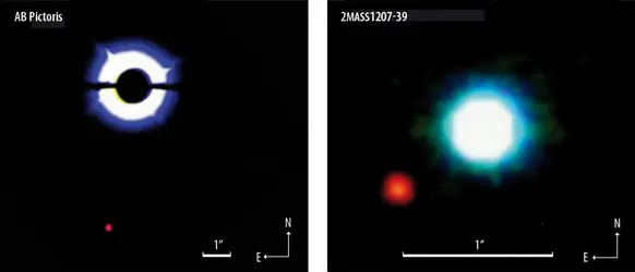 Exoplanètes AB Pictoris b et 2Mass1207-39 b - crédits : Gael Chauvin/ ESO