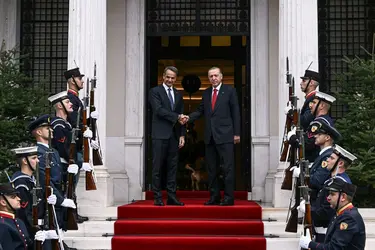 Déclaration d’amitié gréco-turque, 2023 - crédits : Aris Messinis/ AFP