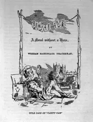 Page de titre de <it>Vanity Fair</it> (<it>La Foire aux vanités</it>) de William Makepeace Thackeray - crédits :  Bridgeman Images 