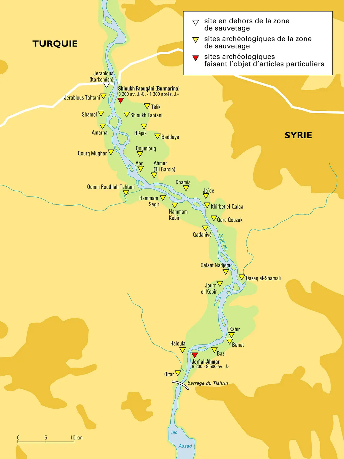 Zone de sauvetage du Tishrin, Syrie du Nord