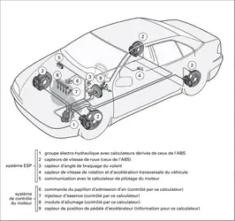 Automobile : contrôle de trajectoire ESP - crédits : Encyclopædia Universalis France