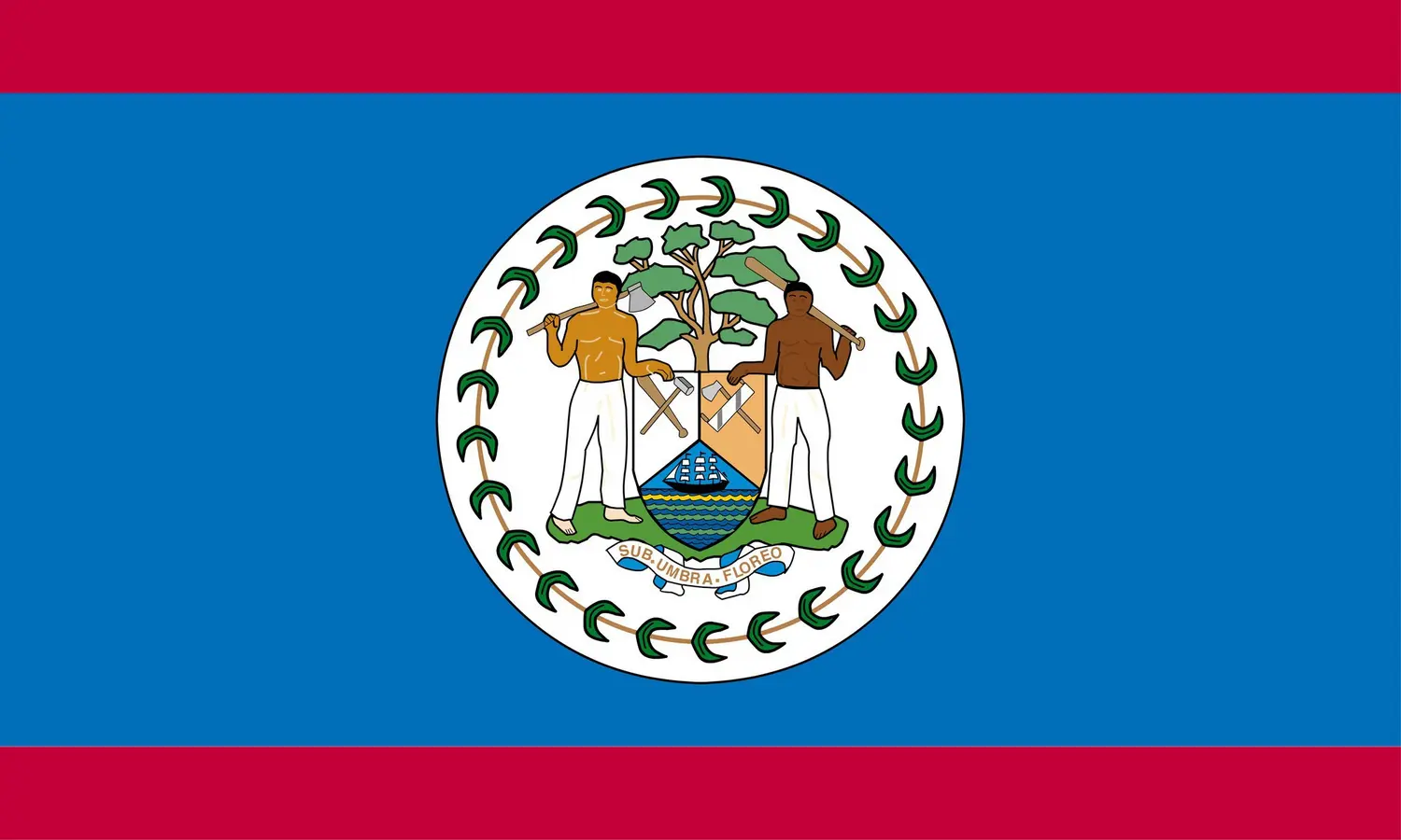 Belize : drapeau