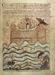 Noé et la colombe, enluminure - crédits : British Library/ AKG-images