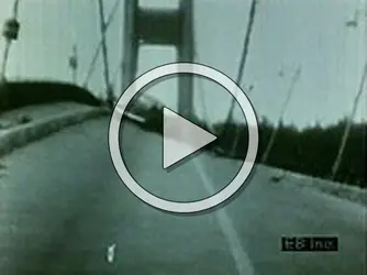 L'effondrement du pont de Tacoma Narrows - crédits : Encyclopædia Universalis France