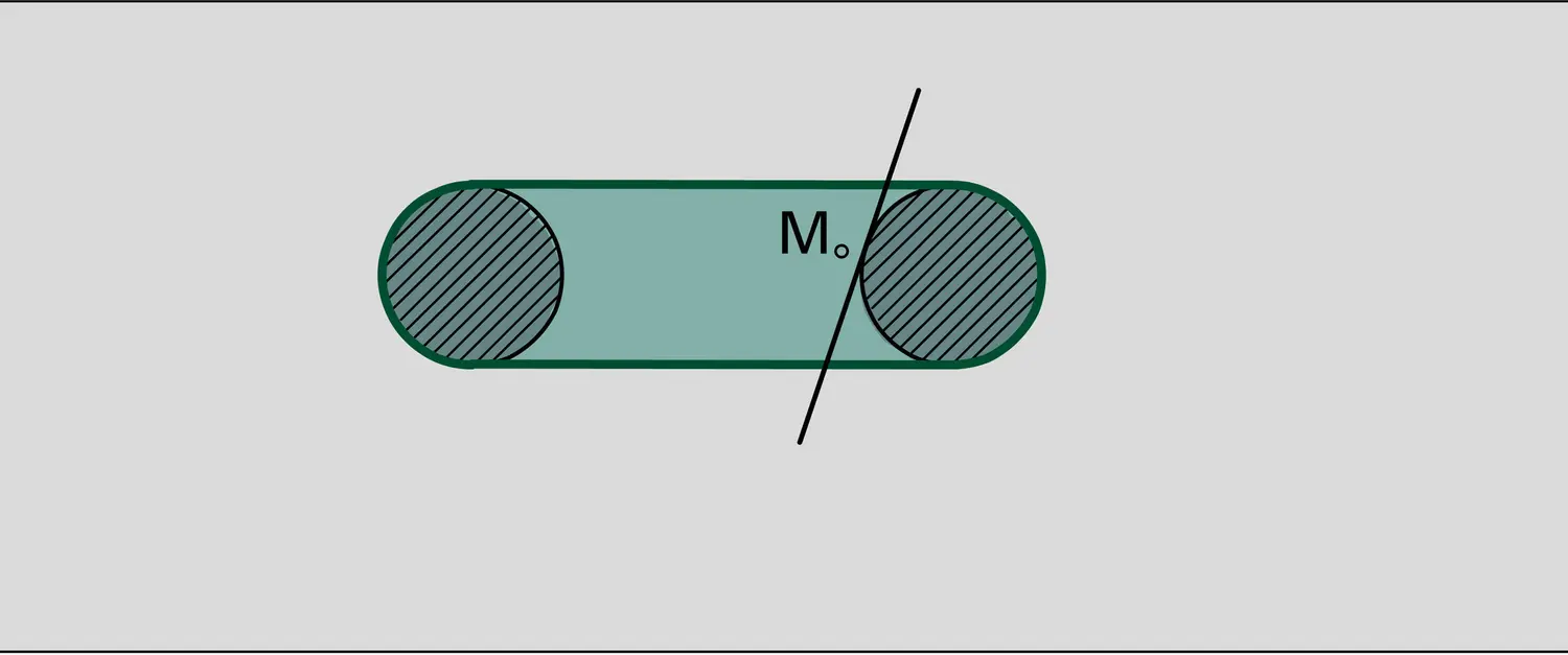 Intersection du tore avec son plan tangent - vue 2