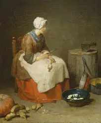 <em>L’Aide-cuisinière</em>, J. S. Chardin
 - crédits : Courtesy National Gallery of Art, Washington