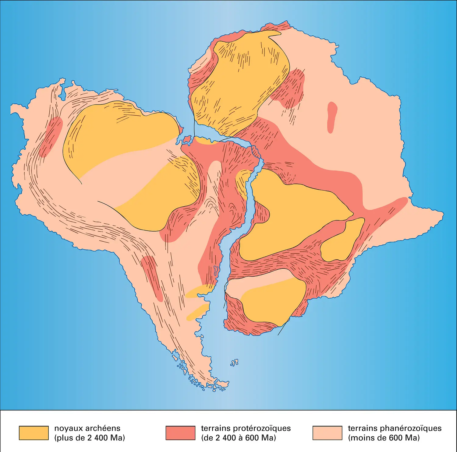 Amérique du Sud-Afrique au Précambrien