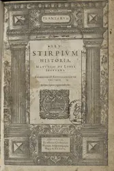 Frontispice de « Plantarum seu stirpium historia » - crédits : BIU Santé Médecine, Paris, cote : 02050