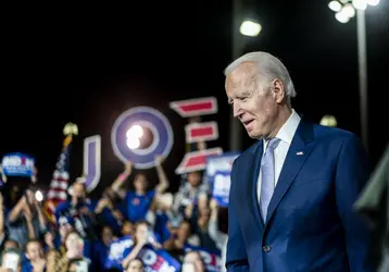 Joe Biden lors du Super Tuesday, 2020 - crédits : Melina Mara/ The Washington Post/ Getty Images