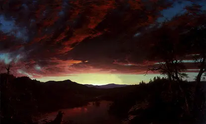 <it>Crépuscule sur une étendue sauvage</it>, F. E. Church - crédits :  Bridgeman Images 