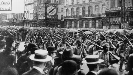 L'entrée des Allemands à Bruxelles - crédits : Henry Guttmann/ Getty Images