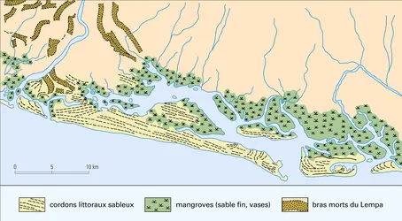 Plaine littorale au Salvador - crédits : Encyclopædia Universalis France