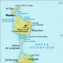 Saint-Pierre-et-Miquelon [France] : carte physique - crédits : Encyclopædia Universalis France