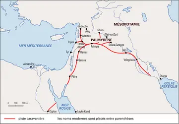 Palmyre, carrefour caravanier - crédits : Encyclopædia Universalis France