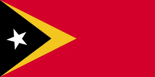 Timor oriental : drapeau - crédits : Encyclopædia Universalis France