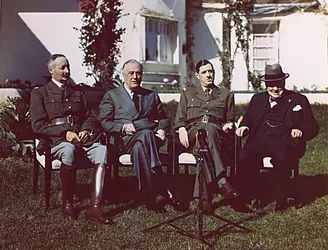 Conférence de Casablanca, 1943 - crédits : PhotoQuest/Getty Images