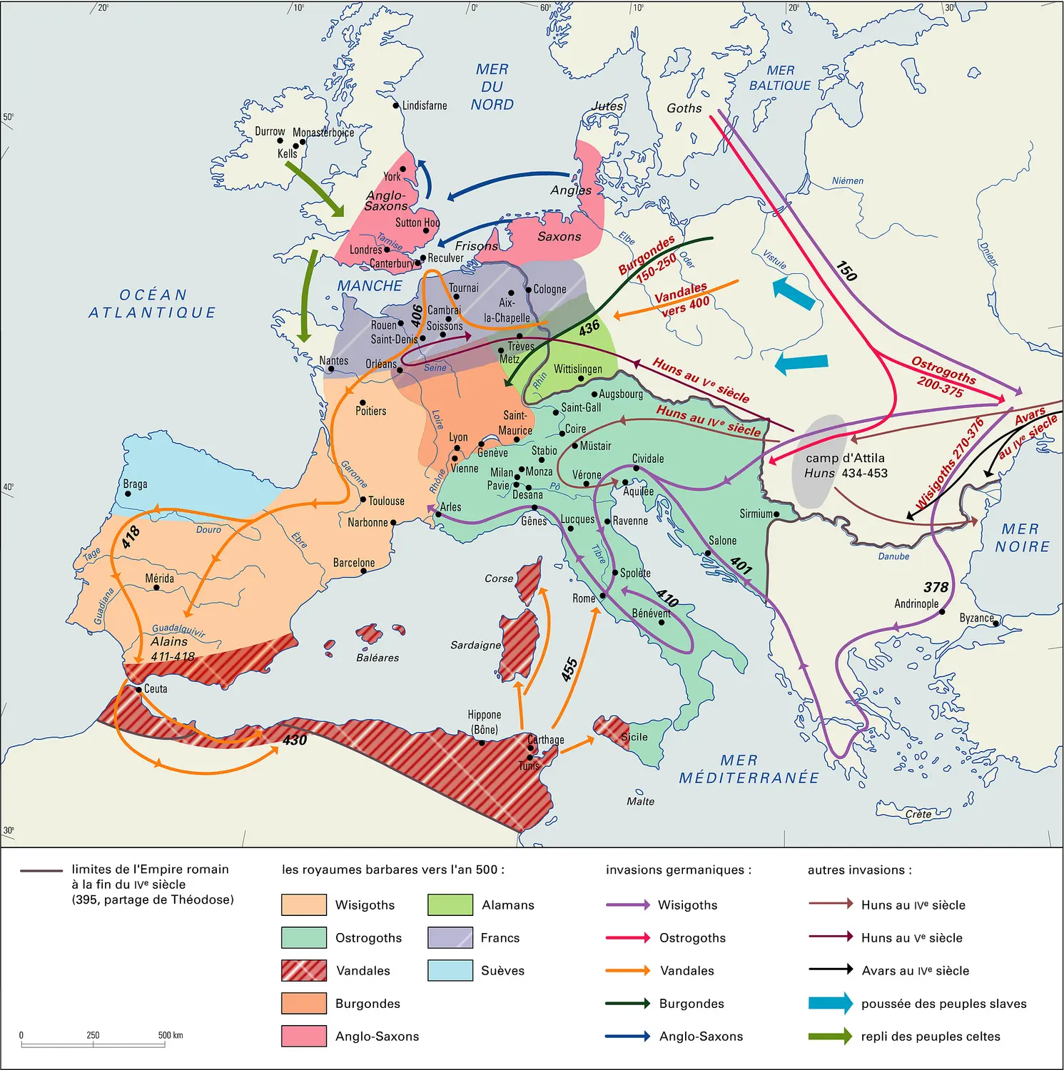 Grandes Invasions, IV<sup>e</sup>-V<sup>e</sup> siècle