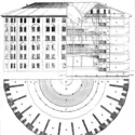 Le Panopticon de Jeremy Bentham - crédits : d'après Jeremy Bentham, The works of Jeremy Bentham vol. IV, 172-3