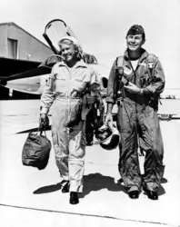 Jacqueline Cochran et Chuck Yeager - crédits : Ullstein Bild/ Getty Images