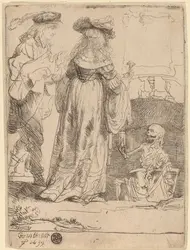 <em>Le Jeune Couple et la Mort</em>, Rembrandt - crédits : Sepia Times/ Universal Images Group/ Getty Images