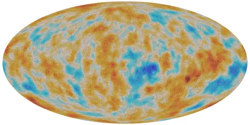 Polarisation du fond diffus cosmologique - crédits : ESA and the Planck Collaboration