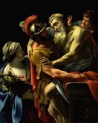 <it>Énée, fuyant Troie, porte son père Anchise</it>, S. Vouet - crédits :  Bridgeman Images 