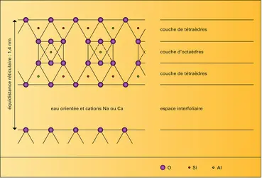 Montmorillonite - crédits : Encyclopædia Universalis France