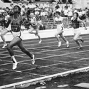 Wilma Rudolph sur 200 mètres, Rome, 1960 - crédits : Bettmann/ Getty Images