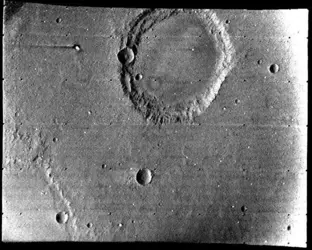 Mars par Mariner-6 à haute résolution - crédits : NASA