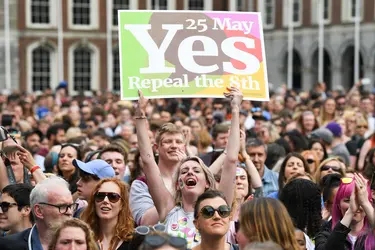 Référendum sur l’avortement en Irlande, 2018 - crédits : Jeff J. Mitchell/ Getty Images News/ AFP