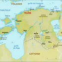 Estonie : carte physique - crédits : Encyclopædia Universalis France