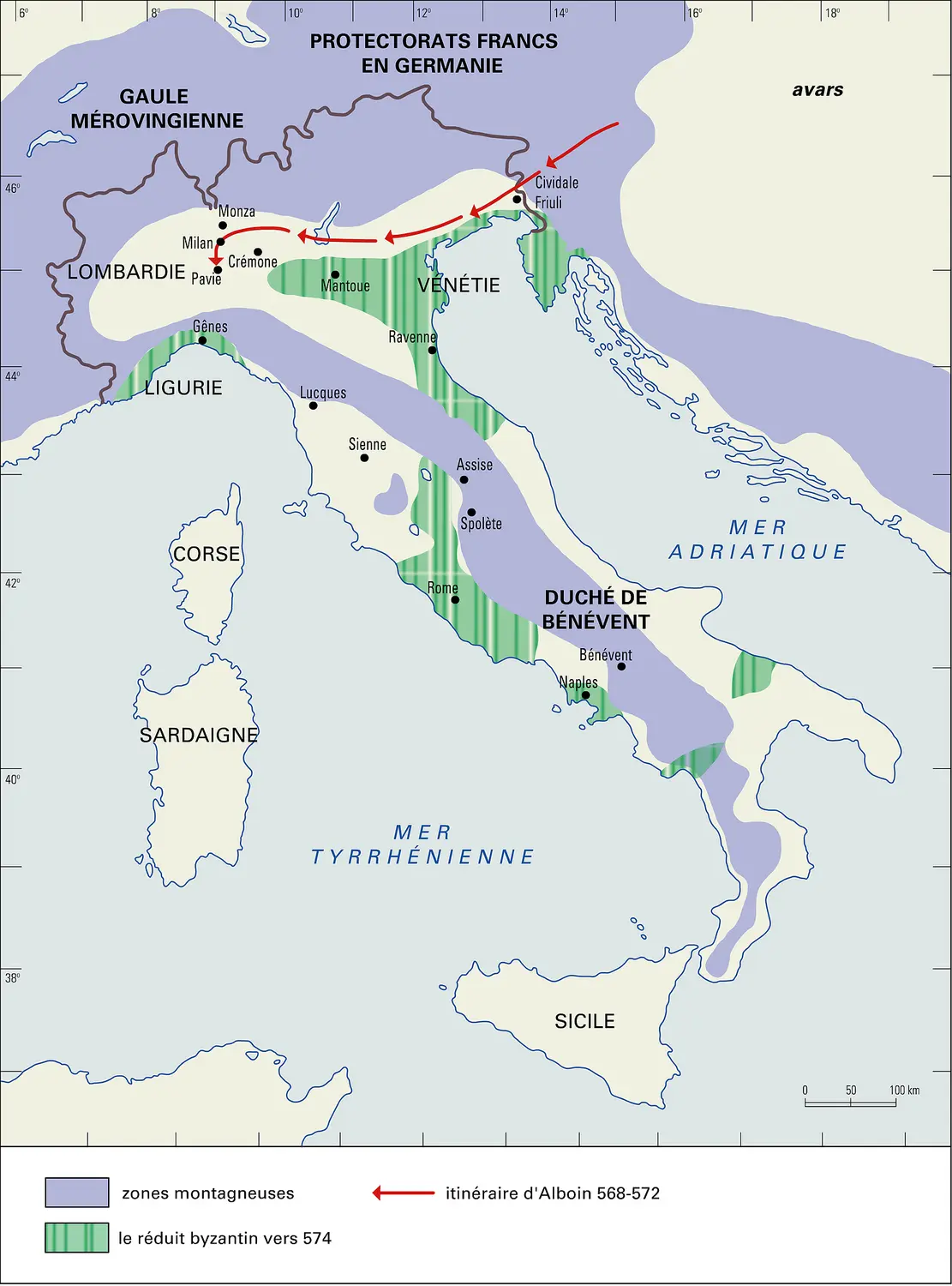 Italie, VI<sup>e</sup> siècle