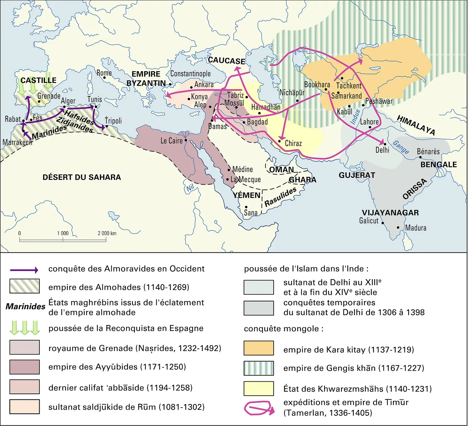 Islam, le monde musulman aux XIII<sup>e</sup> et XIV<sup>e</sup> siècles