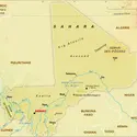 Mali : carte physique - crédits : Encyclopædia Universalis France