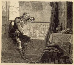 <it>Le Vicomte de Bragelonne</it> d'Alexandre Dumas, gravure, J. M. Desandré - crédits : AKG-images