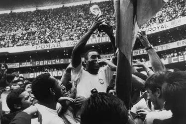 Pelé, 1970 - crédits : Popperfoto/ Getty Images