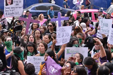 Manifestation contre les féminicides à Mexico, 2020 - crédits : Carlos Tischler/ Pacific Press/ LightRocket/ Getty Images