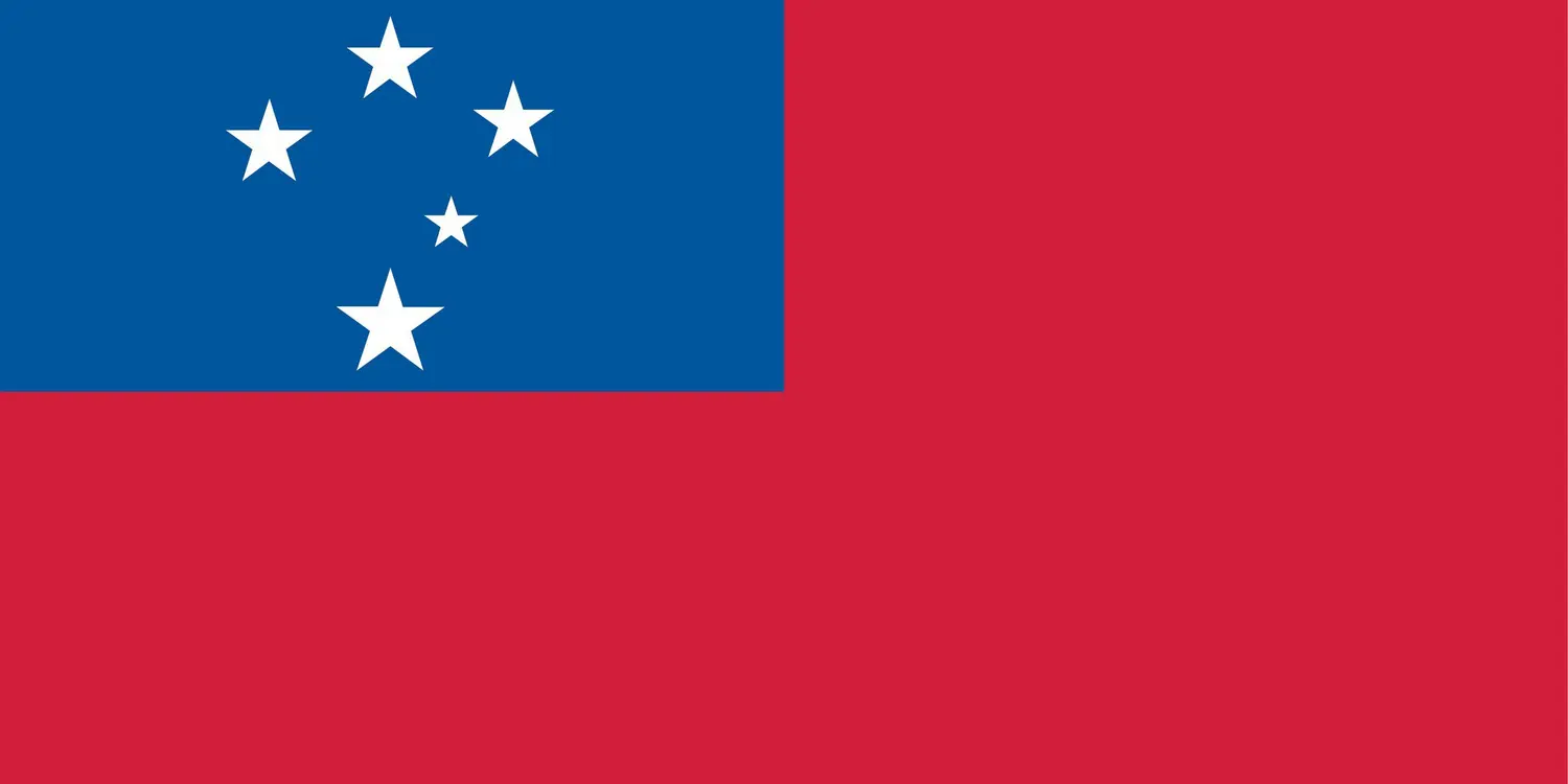 Samoa : drapeau
