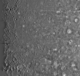 Terrains de Mercure - crédits : Courtesy NASA / Jet Propulsion Laboratory