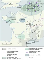 César en Gaule - crédits : Encyclopædia Universalis France