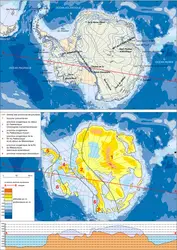 Antarctique : relief - crédits : Encyclopædia Universalis France