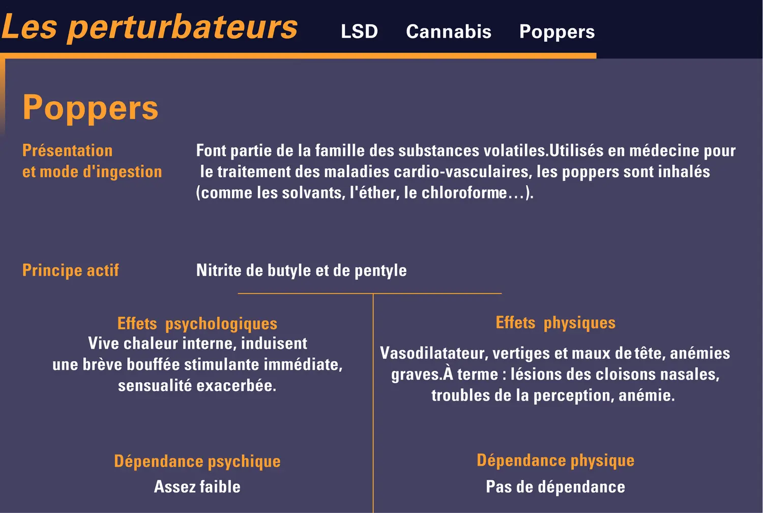 Principaux perturbateurs et leurs effets - vue 3