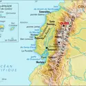 Équateur : carte physique - crédits : Encyclopædia Universalis France