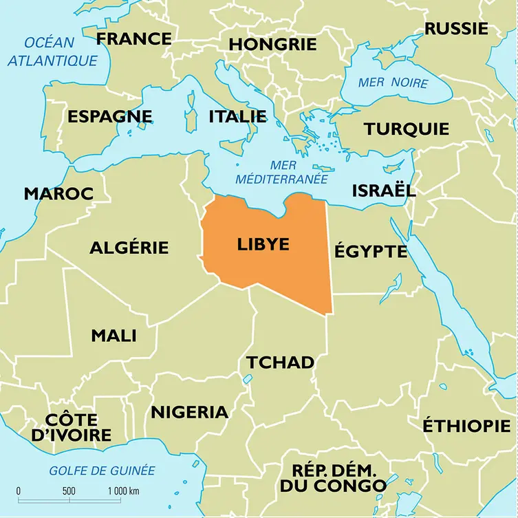 Libye : carte de situation