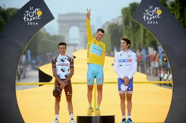 Podium du Tour de France 2014 - crédits : Jerome Prevost/ POOL/ EPA