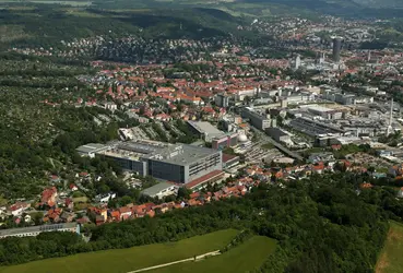 Implantation industrielle de Carl Zeiss, à Iéna (Thuringe) - crédits : ZB/ euroluftbild.de/ Picture Alliance/ Photononstop