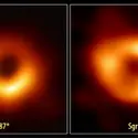 Premières images télescopiques de trous noirs - crédits : EHT Collaboration/                           ESO