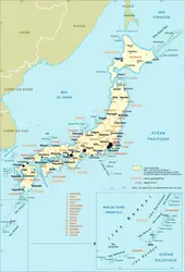 Japon : carte administrative - crédits : Encyclopædia Universalis France