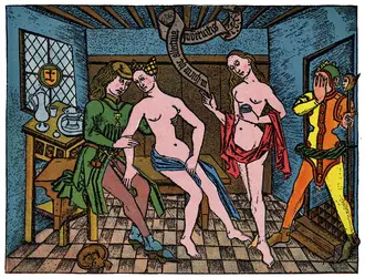 La prostitution au Moyen Âge - crédits : IAM/ World History Archive/ AKG-images