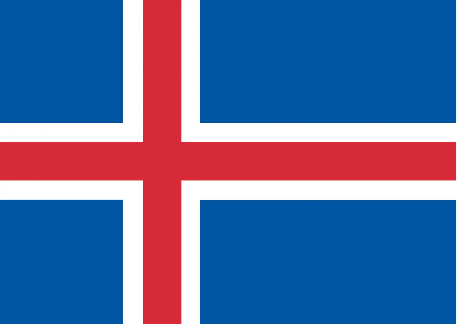 Islande : drapeau